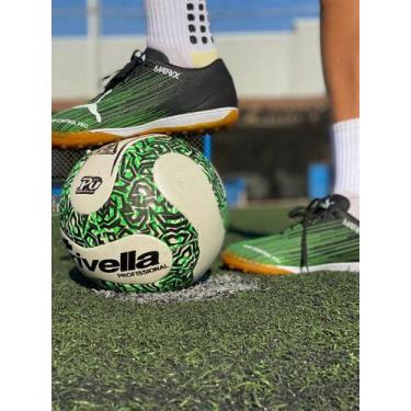 Imagem de Chuteira SOCIETY Verde Lançamento Profissional Resistente COSTURADA GR