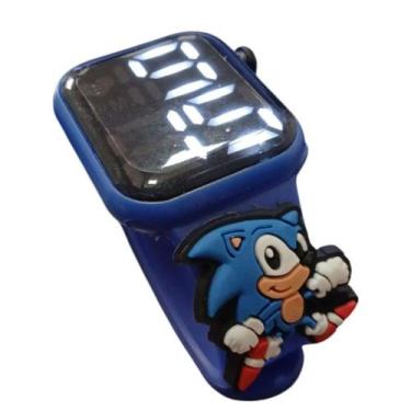 Imagem de Relógio Digital Infantil SONIC Anime Resistente à Água Azul - SMACTUDO