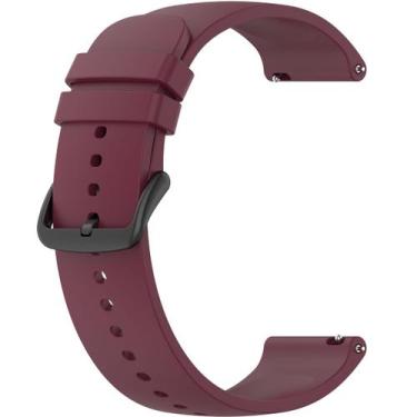 Imagem de Pulseira 20mm para GTS4 Mini ou GTS 4 - Estilo no Pulso, Vinho