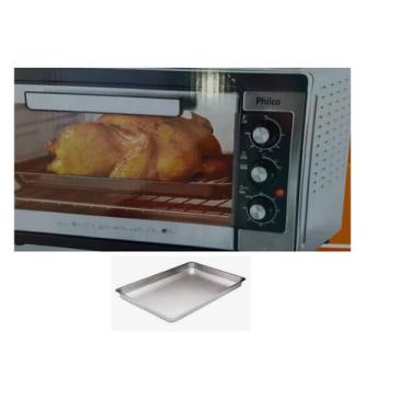 Imagem de Assadeira Forma Tabuleiro Retangular Para Forno Elétrico Em Alumínio G