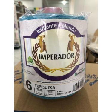 Imagem de Barbante imperador número 6 cor turquesa 610 metros