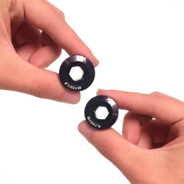 Imagem de 2 Parafuso Tampa Pedivela Integrado Bike M19 Parafuso Tampa De Fixação