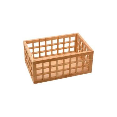 Imagem de Cesto Vazado de Bambu 26cm - Oikos