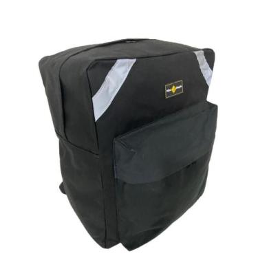 Imagem de Mochila P/ Motoboy Reforçada De Lona Gg 90l - Mão Dupla