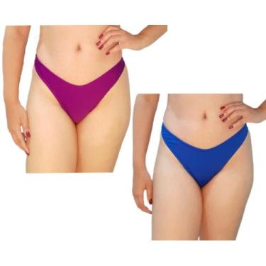 Imagem de Kit com 2 calcinha asa delta fio dental biquíni asa dental - DE UMA MA