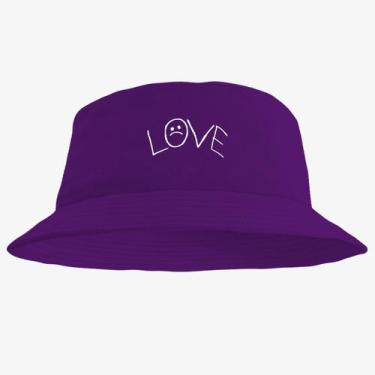 Imagem de Chapéu Bucket Hat Estampado Love - MP Moda Masculina, Único, Roxo