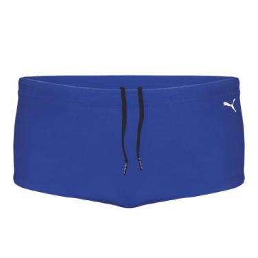 Imagem de Sunga Puma Lateral Larga Masculina, Azul, P