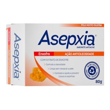 Imagem de ASEPXIA Sabonete em Barra Facial Enxofre Antiacne para Pele Oleosa, Controla Oleosidade e Acne, Tratamento Facial Profundo com Enxofre, 80 ml, 1 pack