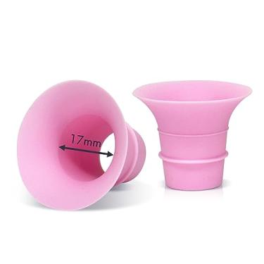 Imagem de Yeabetter Inserção de Flange de 17 Mm Compatível com Elvie Stride, S18 S21 S23, Medela, para Bombas Vestíveis Spectra S1 S2, Tsrete, Momcozy S9 Pro S10 S12 Pro, Reduz Flanges de Bomba Tira Leite de 24