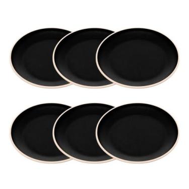 Imagem de Conjunto Para Mesa Posta Decoração De Ambiente Pratos 21cm - Wolff