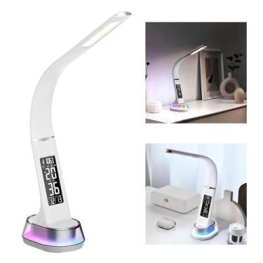 Imagem de Luminária RGB com Relógio e Termômetro Despertador Integrados LE2210 -