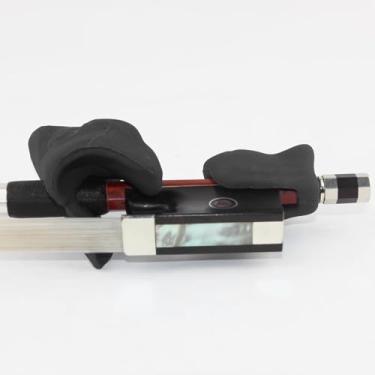 Imagem de CashBeat Auxílio para ensino de arco de violino, acessório de treinamento de 4 cordas para iniciantes, crianças e adultos, violino ou violino, ferramenta de aprendizagem de violino (preto)