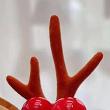 Imagem de Clipes H de Chifre de Natal Fofos Requintados P Renas H Presilhas para Festas de Natal Festas de Aniversário Cosplay 18# Gravata Borboleta de Floco de Neve Chifres Vermelhos