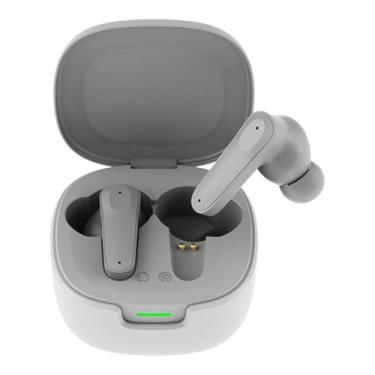 Imagem de BaotyJie Traduzindo fones de ouvido BT 5.4 Fones de ouvido convenientes, leves, longo tempo de uso para reuniões de trabalho, viagens, fones de ouvido, Cinza