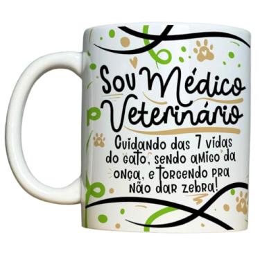 Imagem de Caneca Medicina Veterinária Sou Veterinário Divertida