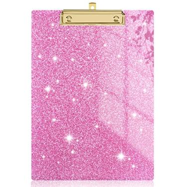 Imagem de Rimilak Pranchetas De Acrílico, Prancheta Brilhante Com Clipe Dourado De Baixo Perfil, Projetada Para Uso Em Sala De Aula, Escola E Escritório, Tamanho Carta A4 9 "X 12,5" Pranchetas Brilhantes Para E