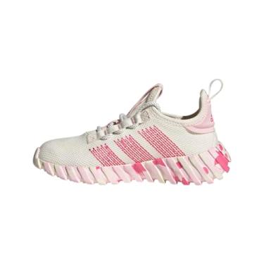 Imagem de adidas Tênis esportivo unissex infantil Kaptir Flow, Branco Giz/Magenta Pulso/Rosa Transparente, 6.5 Big Kid