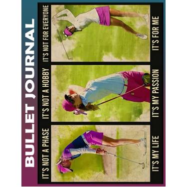 Imagem de Bullet Journal: Golf My Life My Passion To do List Dot Grid Pages, Habit Tracker, Invest 10 minutes daily to Physical, Mental and Emotional Health ... Track Your Progress, and Achieve Your Goals
