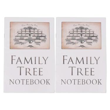Imagem de Caderno de genealogia espiral encadernado 2 planilhas de exercícios para construir a história da sua família, ideal para bebês, homens, mulheres, avós, crianças, para registrar