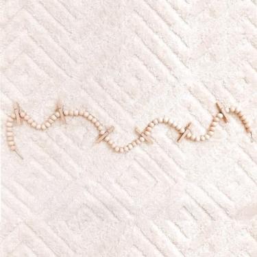 Imagem de Guirlanda de Contas de Madeira com Clipes, Exibição de Arte Infantil, Exibição de Guirlanda de Fotos Polaroid, Exibição de Fotos, Quarto de Bebê, Crianças, Boho, Sala de Jogos, Decoração de Berçário