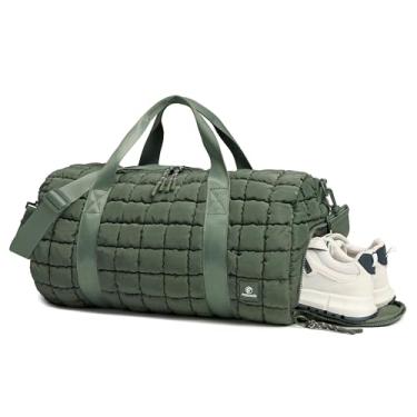 Imagem de Bolsa de ginástica acolchoada feminina, JasperGreen