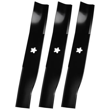 Imagem de Lâminas de cortador 173921, compatíveis com tratores de equitação Deck Hu sqvarna 2748GLS YTH2148 Pou LAN Pro PB20VA48, substitui Medium Lift 173921 173920 180054 532173921 532188 0055 917532173921,