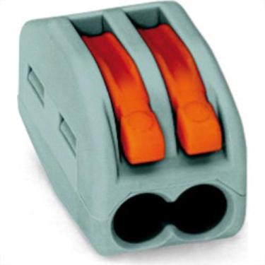 Imagem de Conector Wago 2P 08 4,0M 32A 222-412 - Kit C/50 Unidades