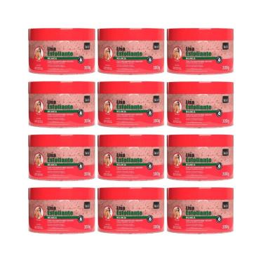 Imagem de Creme Esfoliante Soft hair 300g Biosoft Melancia - Kit 12un