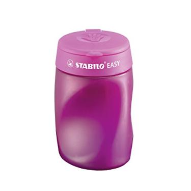Imagem de Afiador ergonômico de recipiente – Stabilo EASYsharpener – 3 em 1 – destro – rosa