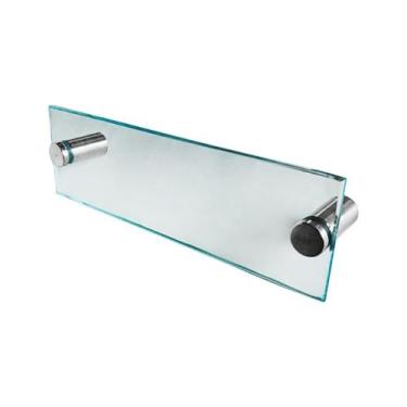 Imagem de 1 Porta toalha de Rosto Em vidro Incolor 30cm - VSA Vendas Online