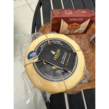 Imagem de Kit Mineiro Clássico - Queijo Canastra Meia Cura, Doce de Leite Viçosa 400g e Goiabada Cascão Zélia 500g - Tradição de Minas para Sua Mesa (Queijo 1kg)