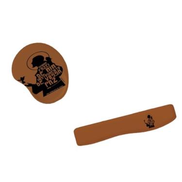 Imagem de Kit Mouse Pad E Apoio Teclado Ergonômico Senhor, Fazei De Mim Instrumento De Paz