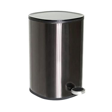 Imagem de Lixeira de Metal com Pedal Preta 5L
