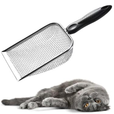 Imagem de Pá Higiênica de areia para Gatos | Pazinha coletora em Aço Inox |DEPARTAMENT STORE