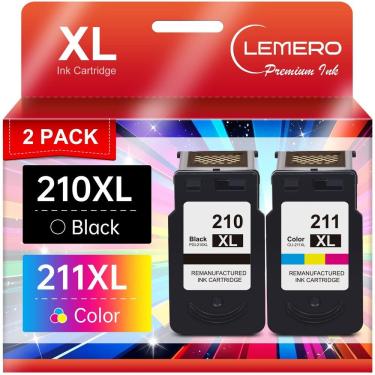 Imagem de Cartuchos de tinta LEMERO PG-210XL CL-211XL para Canon PIXMA