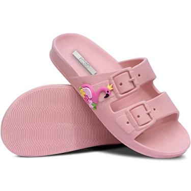 Imagem de Sandália Infantil Feminino Menina Nº 25 ao 40 Chinelo Flamingo Moda Slide 12.60 (Rosa, BR, Adulto, Numérico, 38)