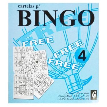 Imagem de Bingo Free Azul 100 Folhas