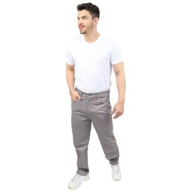 Imagem de Calça profissional operacional masculina brim cós meio elástico