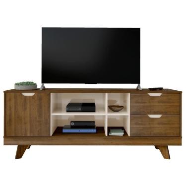 Imagem de Rack Bancada Para Tv 65 Pol 160 Cm 4226 Pinho Off White Arly
