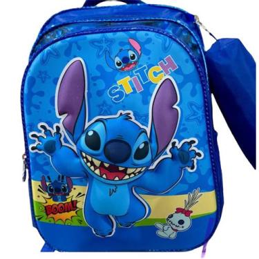 Imagem de Mochila + estojo Stitch 3D - Banca da val