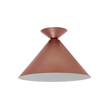 Imagem de Luminária Plafon Cone Belga 1 Lamp E27 Rosê