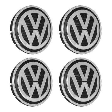 Imagem de Jogo Calota Miolo Tampa Roda Vw Original Gol G6 G5 Fox -56mm - DCAPS
