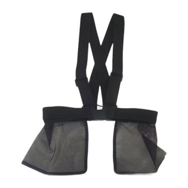 Imagem de Deevoka Tiras de piscina de água para crianças, brinquedo de piscina com sacolas de rede, organizador de brinquedos, Preto