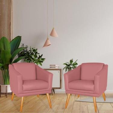 Imagem de Kit 02 Poltronas Decorativa San Diego  Visammer Decor - M.R Estofados 