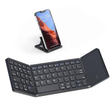 Imagem de Teclado Bluetooth dobrável Articety com touchpad preto - Artciety