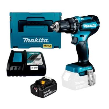 Imagem de Parafusadeira Furadeira Makita DHP485RFJ 18V 13mm 60N.m Brushless Com 