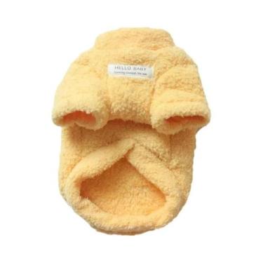 Imagem de Cão Pequeno Inverno Quente Camisola De Pelúcia Macio Filhote De Cachor