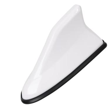 Imagem de Piano Coating Car Roof -Radio Signal Sinal de Tubarão Fin Antenna Exterior Acessórios para Automóveis (Branco)