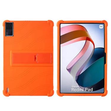 Imagem de QYiiD Capa para Xiaomi Redmi Pad WiFi 10,6 polegadas, capa protetora de silicone leve para crianças para Redmi Pad 10,6 polegadas, laranja