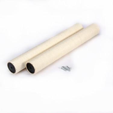 Imagem de SHENGOCASE Pacote com 2 postes de substituição para árvore de gatos de 60 cm C, 8 cm Ø com parafuso M10, mastro de substituição de acessórios para torre de gato